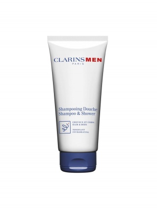 CLARINS MEN TOTAL SHAMPOO 200ML / ТОНИЗИРУЮЩИЙ ШАМПУНЬ-ГЕЛЬ ДЛЯ ВОЛОС И ТЕЛА